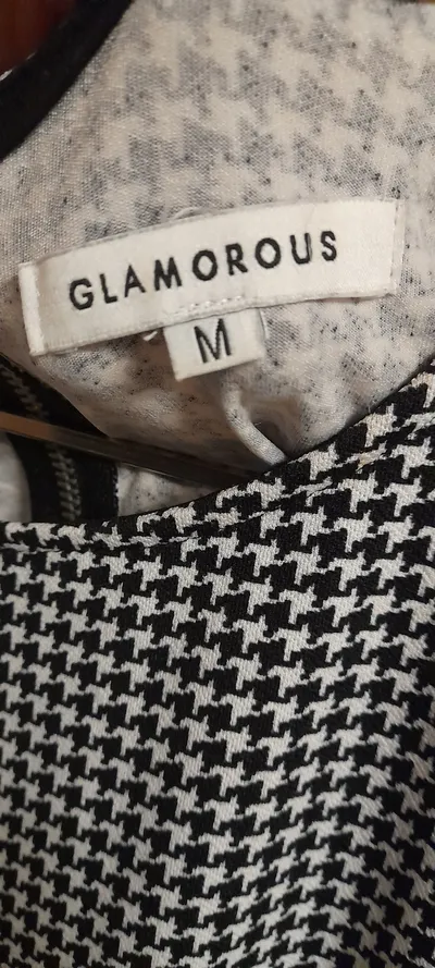Glamorous Damen Freizeitkleid Gr. 38;M Mehrfarbig Klassisch Grafisch