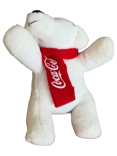 Coca-Cola Eisbär Kuscheltier Plüschtier weiß 13 cm Weihnachten