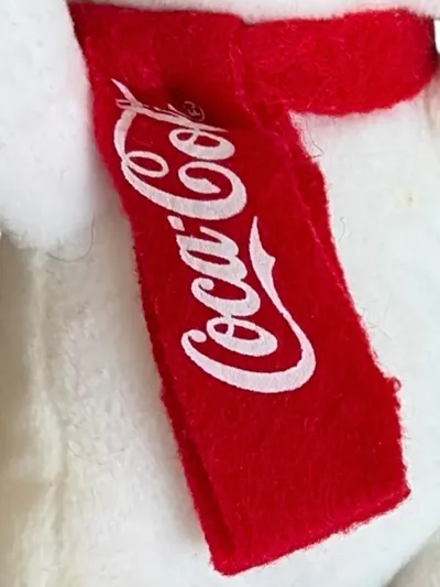Coca-Cola Eisbär Kuscheltier Plüschtier weiß 13 cm Weihnachten