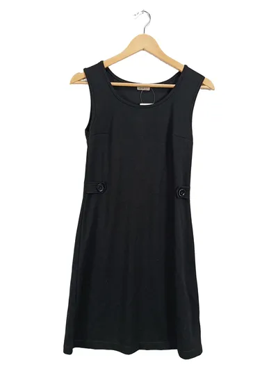 QUIERO Damen Freizeitkleid Schwarz Ärmellos Gr. 38