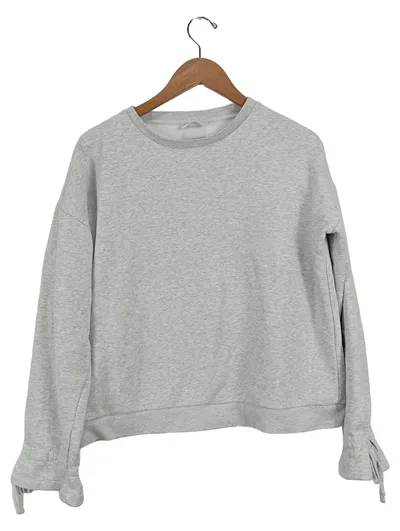Chelsea Peers Damen Pullover Grau Meliert Baumwolle Gr. 38/M