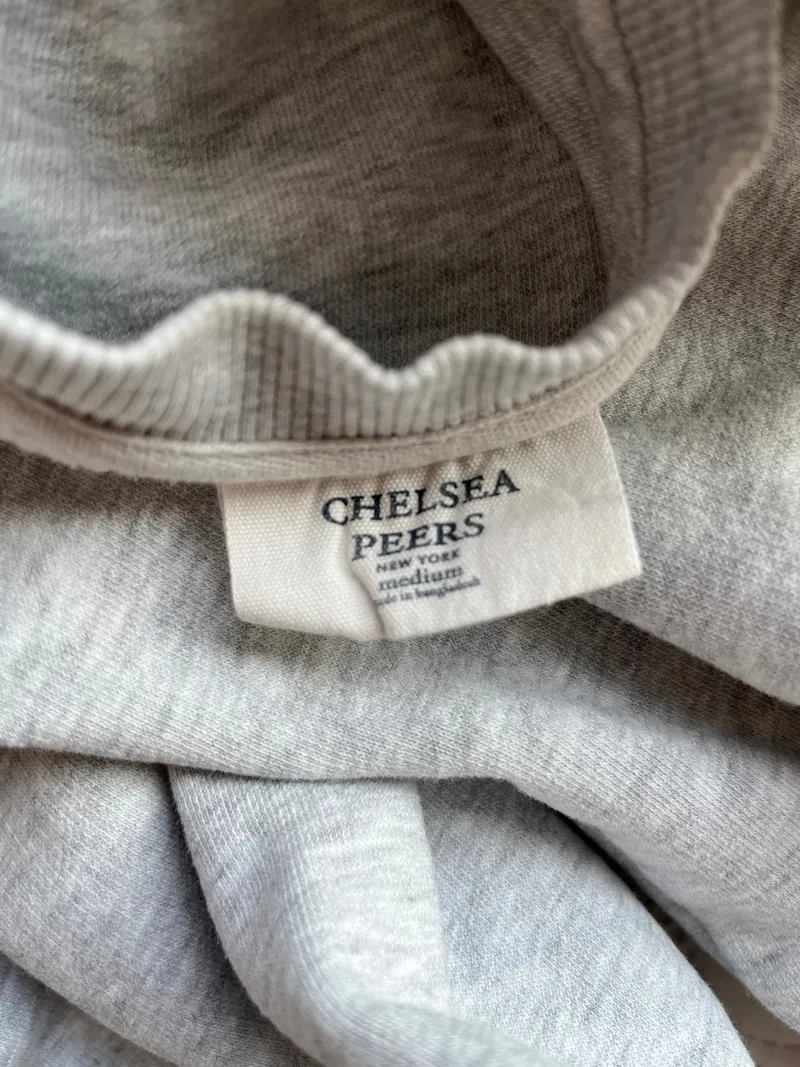 Chelsea Peers Damen Pullover Grau Meliert Baumwolle Gr. 38/M 2