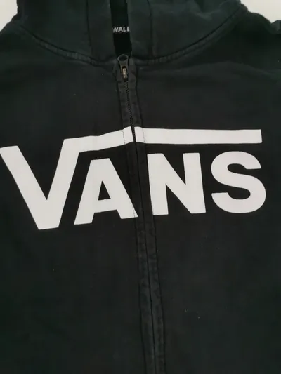 Vans Kinder Kapuzenpullover Reißverschluss Schwarz Gr. XL/158 Streetwear