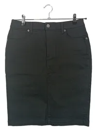 Burberry Brit Damen Bleistiftrock Gr. 40 Schwarz Business Baumwolle 1