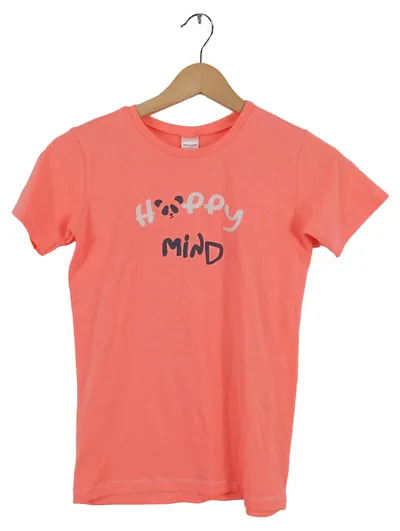 Schiesser Mädchen T-Shirt Gr. 140 Rosa Happy Mind Panda Motiv