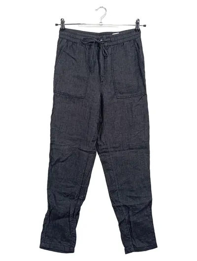 s.Oliver Damen Stoffhose Gr. 34 Casual Grau Leinen