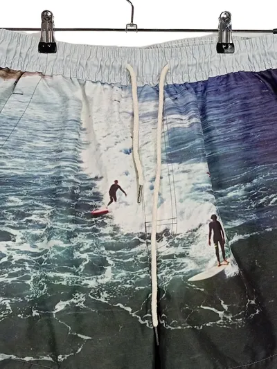 OAS Badeshorts Herren Surfer Motiv Mehrfarbig XL