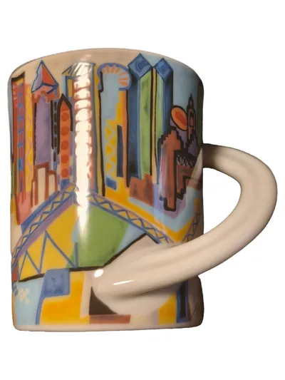 Rosenthal Studio-Line Tasse Skyline Porzellan Mehrfarbig Abstrakt 5cm