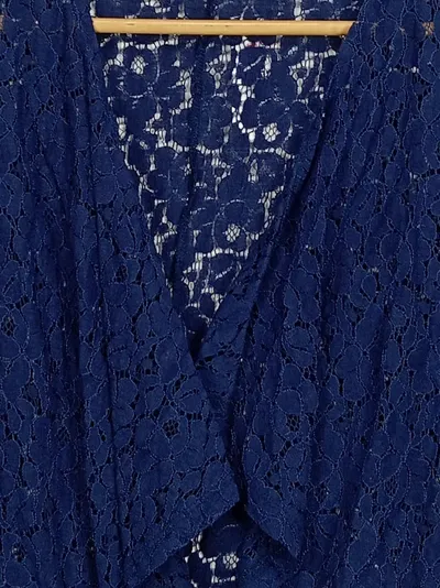 Dorothy Perkins Damen Spitzen Cape Gr. 38/M Blau Feminin Elegant