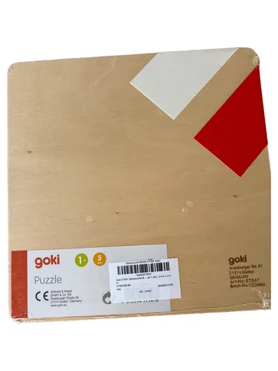 goki Steckpuzzle Holz Fahrzeuge Kinder Motorik Flugzeug Zug Auto Boot Sonne