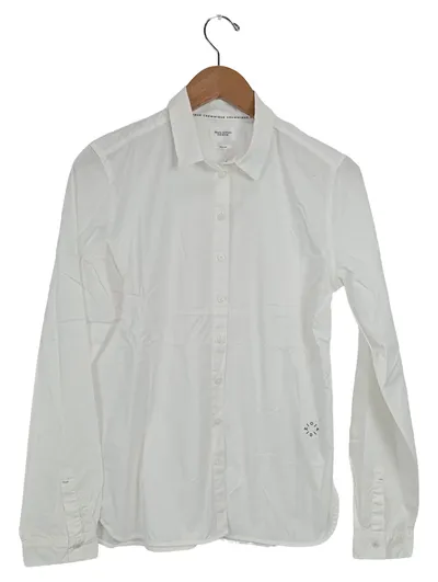 MARC O'POLO DENIM Herren Business Hemd Weiß Gr. 48/M Langarm Uni