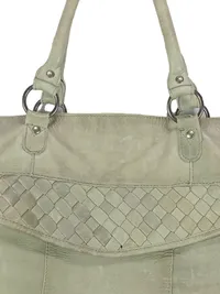 COX Damen Henkeltasche Leder Grün Casual Shopper 2