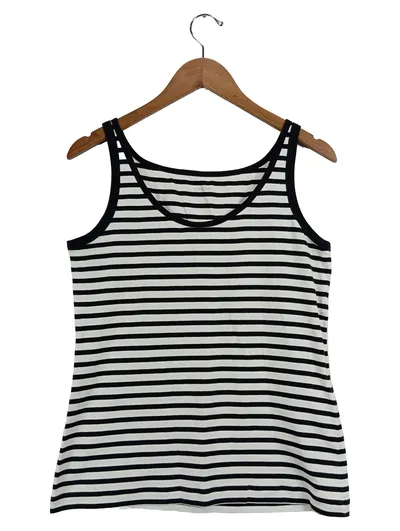 Marc Cain Damen Top Gr. N6/44 Gestreift Schwarz Weiß Maritim
