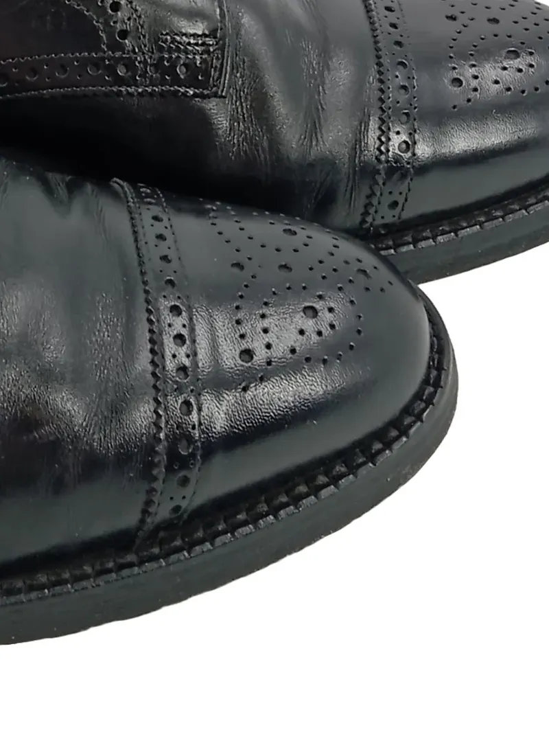 Allen Edmonds Herren Schnürschuhe Brogue Cap Toe Oxford Gr. 42 Schwarz Klassisch 2