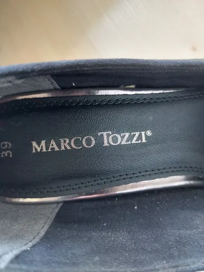 Marco Tozzi Pumps Damen Gr. 39 Schwarz High Heels Plateau Elegant