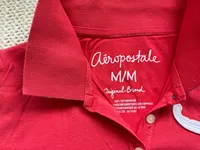 Aéropostale Damen Poloshirt Rot Gr. 38;M Casual Kurzarm 4