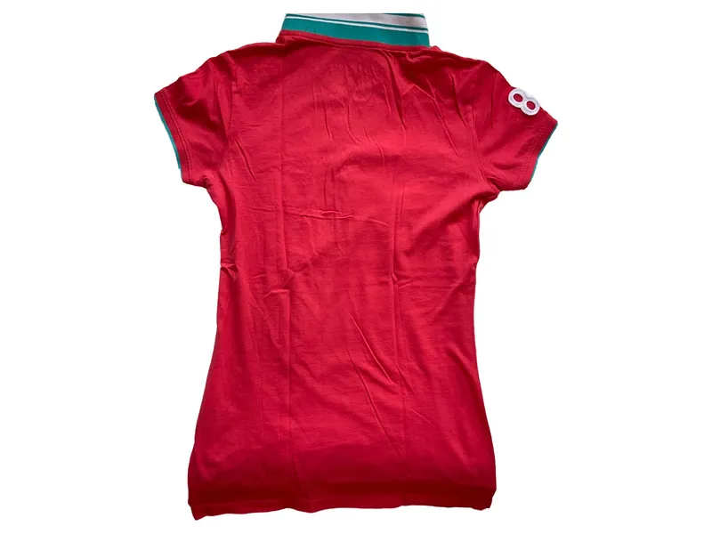 Aéropostale Damen Poloshirt Rot Gr. 38;M Casual Kurzarm 5