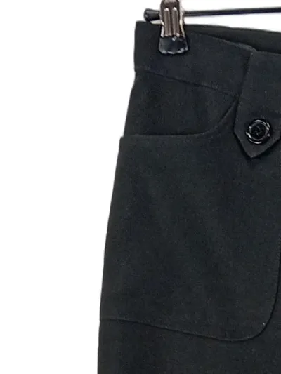 Mia Linea Damen Stoffhose Schwarz Gr. 42 Business Elegant Knöpfe