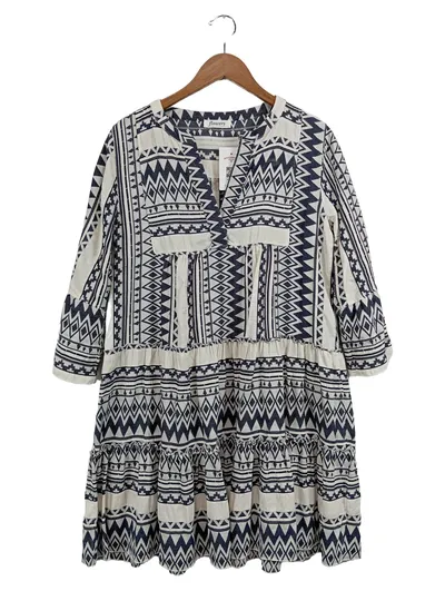 Flowers for Friends Damen Sommerkleid Gr. 38/M Bohemian Ethno Baumwolle