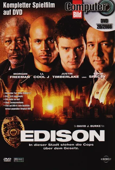 Edison DVD Thriller Morgan Freeman LL Cool J Justin Timberlake Kevin Spacey