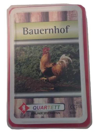 Berliner Spielkarten Bauernhof Quartett Kartenspiel Kinder Familie