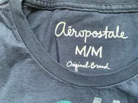 Aéropostale Damen T-Shirt Gr. 38;M Blau Casual Schriftzug 3