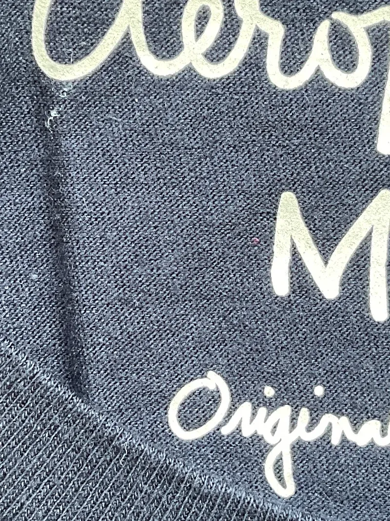 Aéropostale Damen T-Shirt Gr. 38;M Blau Casual Schriftzug 4
