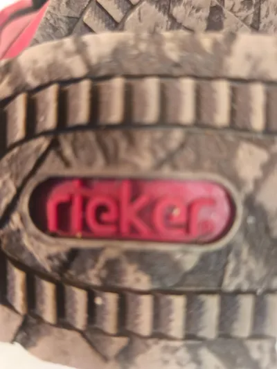 Rieker Damen Stiefelette Rot Gr. 38 Schnürung Reißverschluss Casual