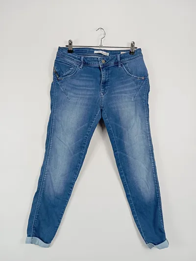 Mavi Jeans Damen Mom Jeans Blau Gr. 38/M Casual Baumwolle Polyester