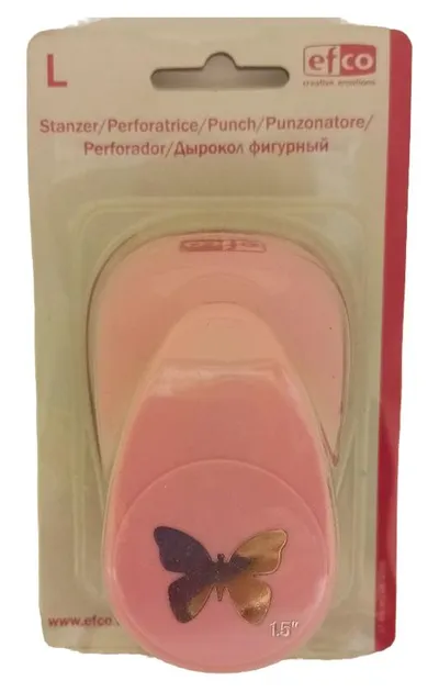 efco Locher Motiv Schmetterling Rosa 9 cm Bastel Stanzer