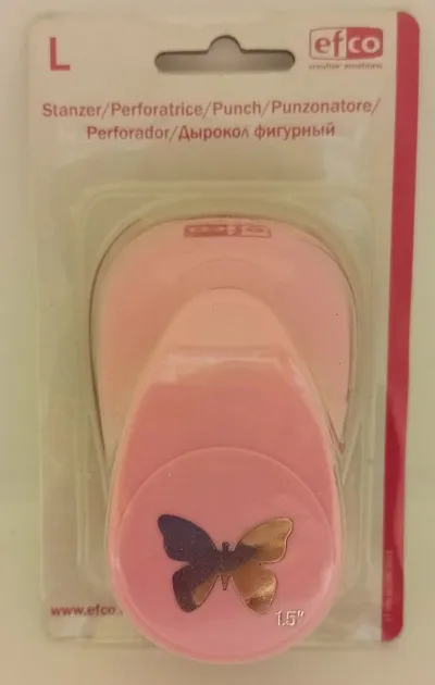 efco Locher Motiv Schmetterling Rosa 9 cm Bastel Stanzer