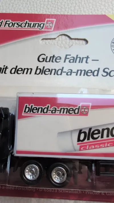 Blend-a-med LKW Modell Spielzeugauto Truck Schwarz Sammlerstück