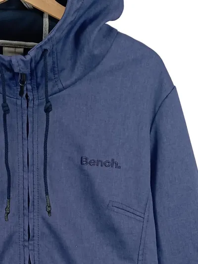 Bench Damen Sweatjacke Kapuze Freizeit Blau Meliert Gr. XL