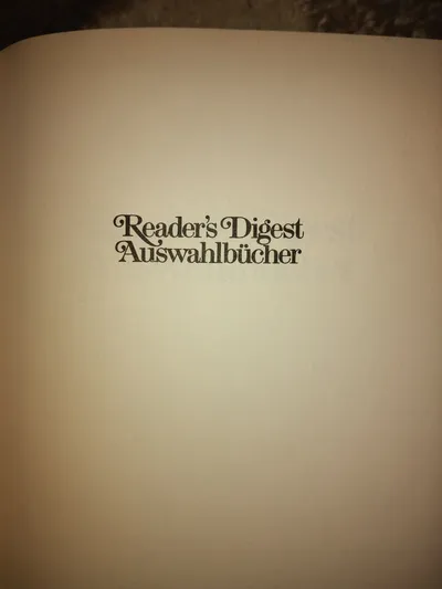 Reader's Digest Allgemeines Sachbuch Wissen Hardcover Deutsch Sammelband