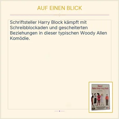 Harry dans tous ses états Woody Allen DVD Komödie französisch
