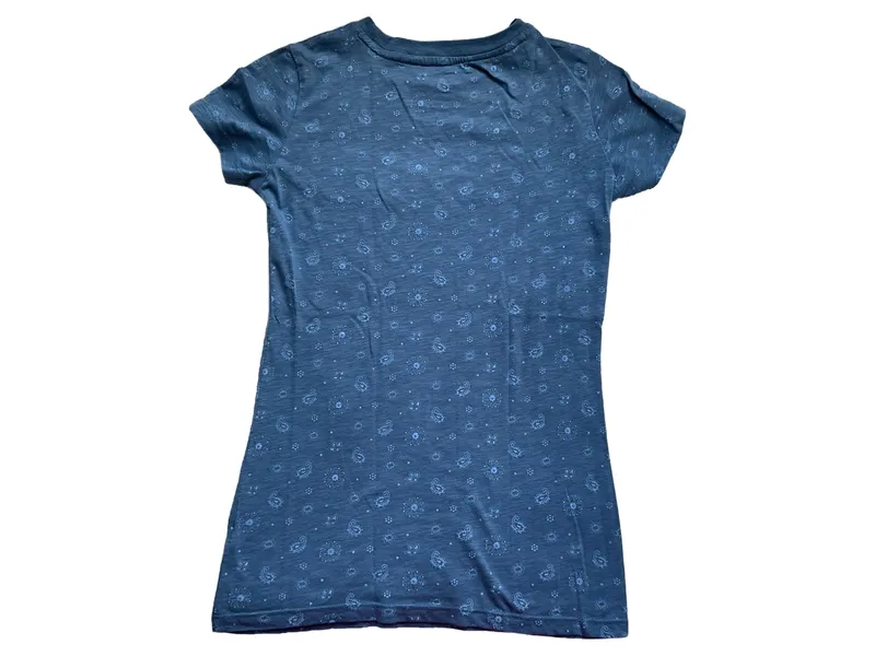 Aéropostale Damen T-Shirt Blau Paisley Gr. 34/XS Casual 2