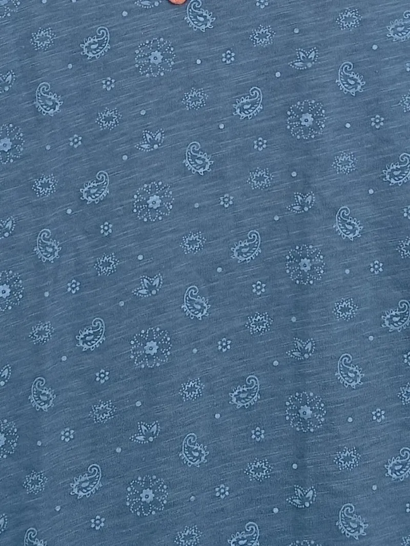 Aéropostale Damen T-Shirt Blau Paisley Gr. 34/XS Casual 5