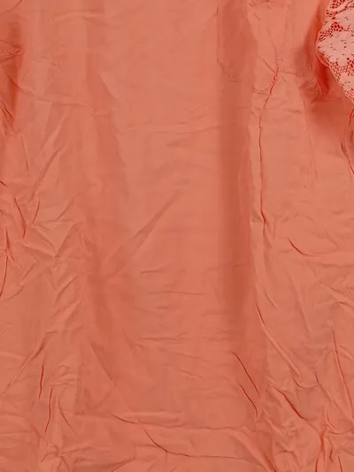 Street One Damen Bluse Gr. 40 Orange Spitzenärmel Viskose Tunika