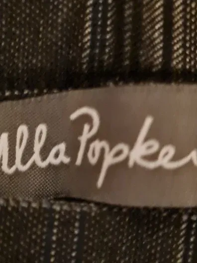 Ulla Popken Stoffhose Damen Gr. 42 Grau Kariert Business Hose 4
