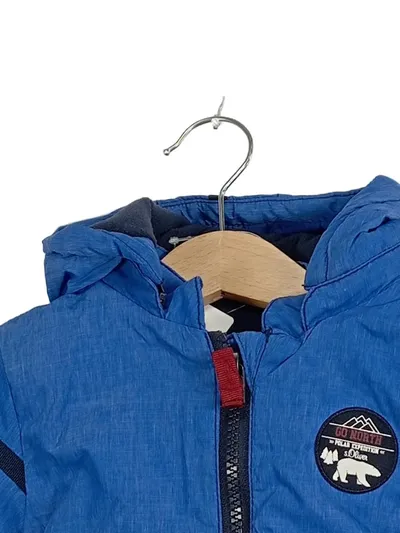 s.Oliver Winterjacke Kinder Gr. 68 Blau Kapuze Mädchen Jungen Alltag