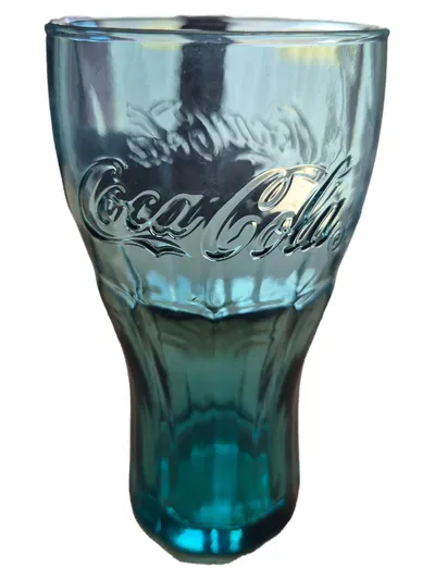 Coca-Cola Trinkglas Türkis Retro 300ml Glas