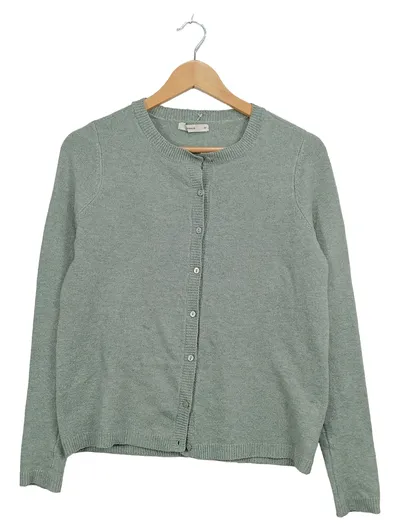 Pigalle Damen Strickjacke Cardigan Gr. XS Grün Klassisch