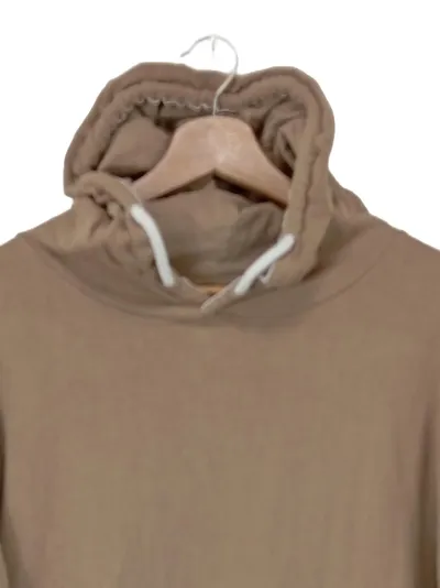 SOCCX Damen Hoodie Kleid Freizeitkleid Gr. 38/M Beige Casual