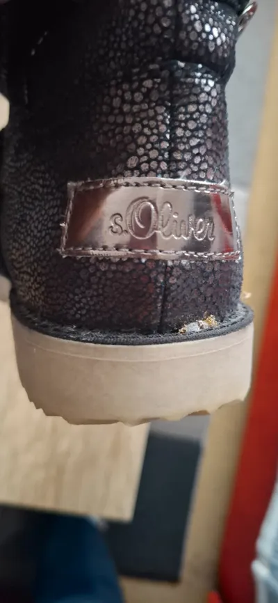 s.Oliver Damen Schneestiefel Gr. 39 Grau Gefüttert Winterstiefel Boots