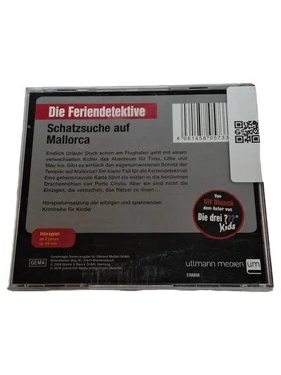 Die Feriendetektive Schatzsuche auf Mallorca Hörspiel CD Ulf Blanck Kinder