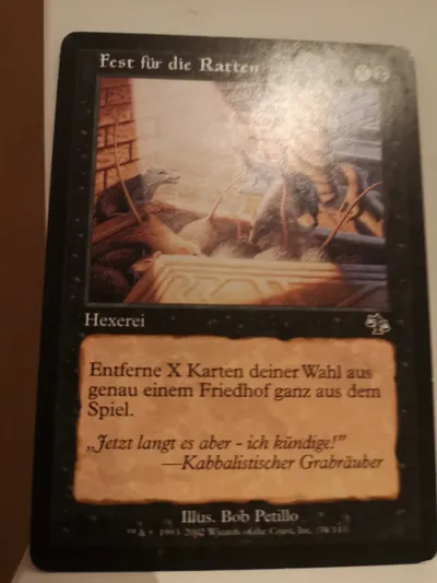 Magic The Gathering Sammelkarte Fest für die Ratten Wizards of the Coast