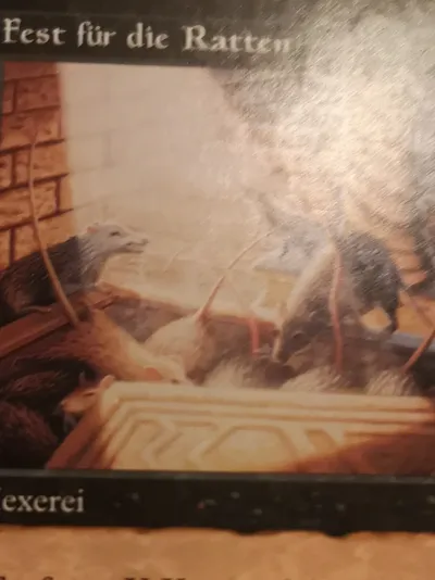 Magic The Gathering Sammelkarte Fest für die Ratten Wizards of the Coast