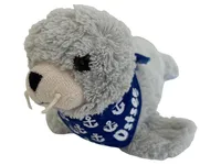 Dressler&Zimmerhackl Seehund Kuscheltier Ostsee Halstuch Grau 12cm 1