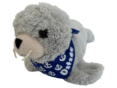 Dressler&Zimmerhackl Seehund Kuscheltier Ostsee Halstuch Grau 12cm
