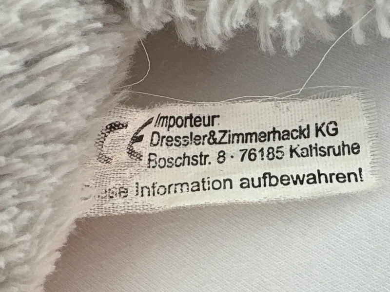 Dressler&Zimmerhackl Seehund Kuscheltier Ostsee Halstuch Grau 12cm 4